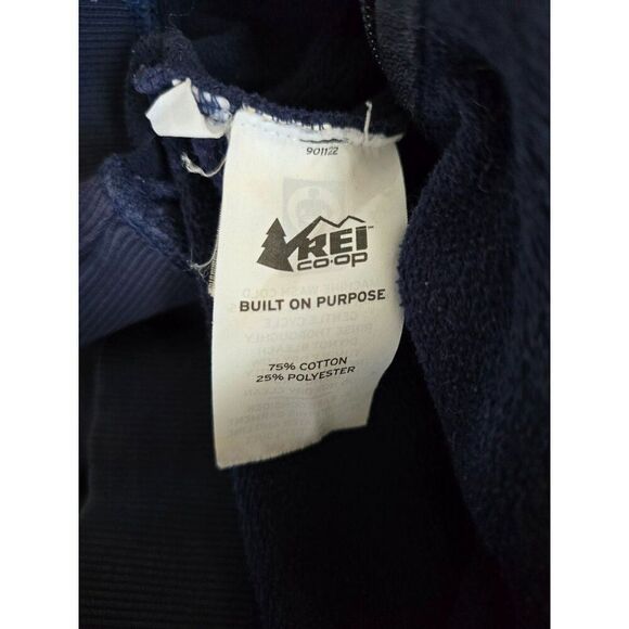 REI Co-Op Mens Travel To The Unknown Hoodie Large Blue Zip-Up gorpcore hiking - Picture 6 of 7